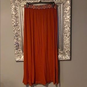 Beautiful Burnt orange maxi skirt